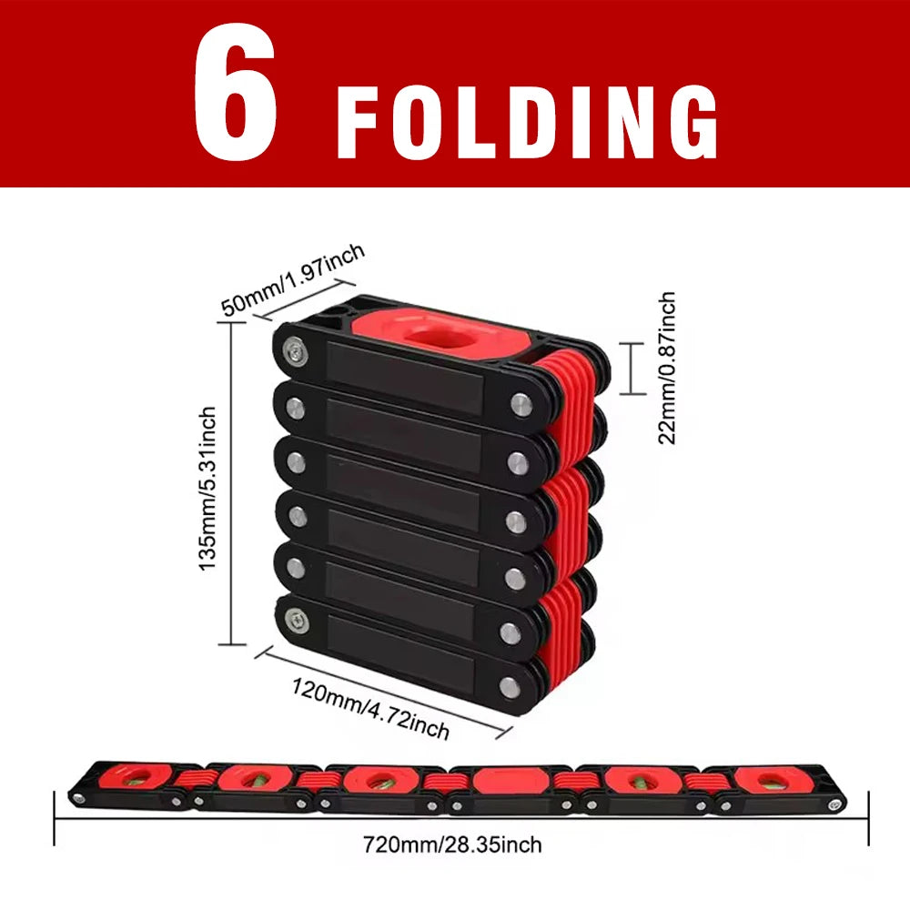 Multifunctional Folding Level Polygon Precision Gauge Woodworking Pipe Stair Corner Folding Extension Tool