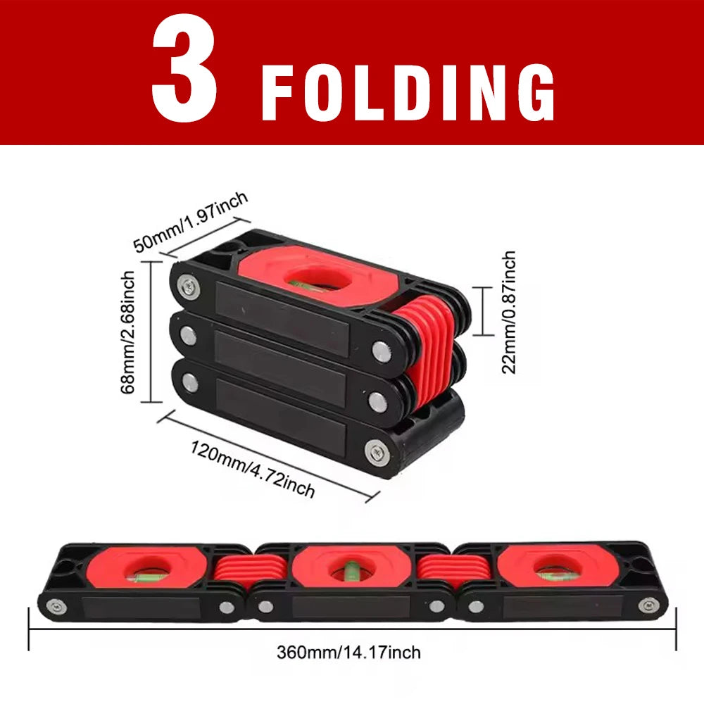Multifunctional Folding Level Polygon Precision Gauge Woodworking Pipe Stair Corner Folding Extension Tool