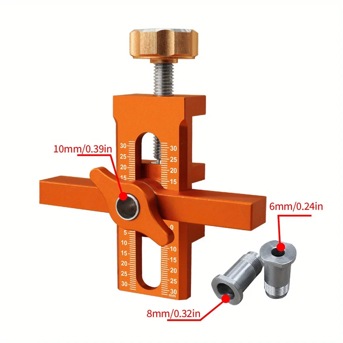 2 in 1 Cabinet Door Installation Positioner,6/8/10Mm Rebounder Punched Mounting Jig Wardrobe Cabinet Door Panel Installation Jig