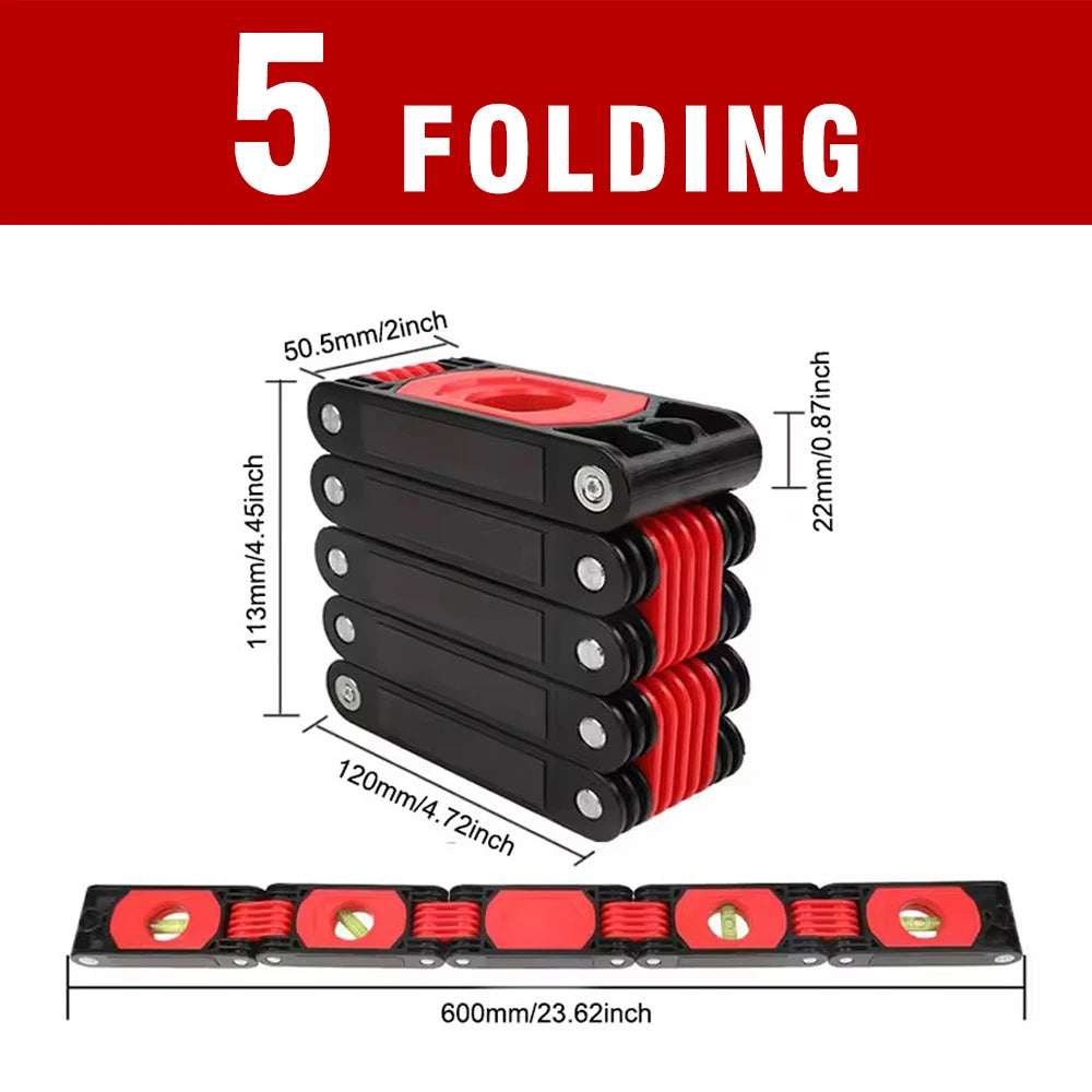 Multifunctional Folding Level Polygon Precision Gauge Woodworking Pipe Stair Corner Folding Extension Tool