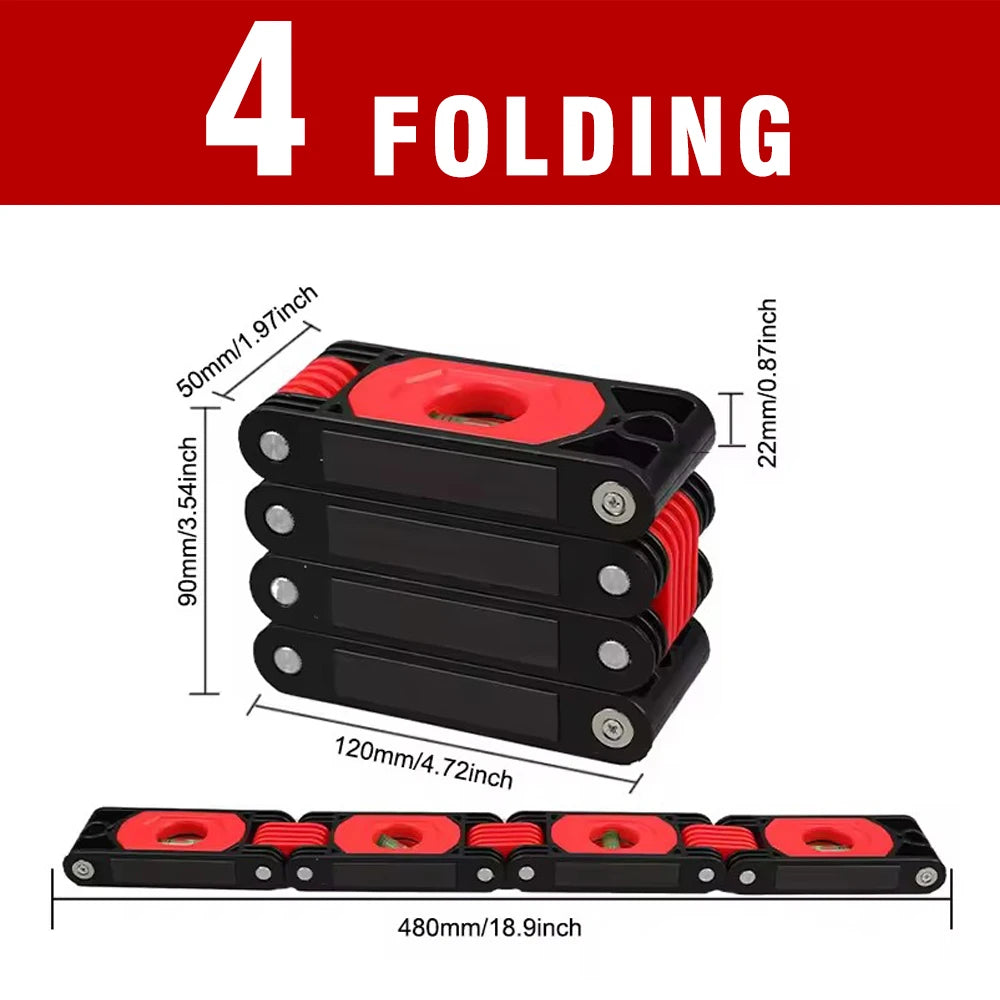 Multifunctional Folding Level Polygon Precision Gauge Woodworking Pipe Stair Corner Folding Extension Tool