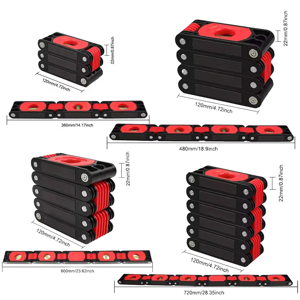 Multifunctional Folding Level Polygon Precision Gauge Woodworking Pipe Stair Corner Folding Extension Tool